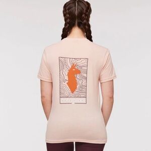 Cotopaxi | Llama Map T Shirt Small Hiking Casual Athleisure Trail Outdoors Light